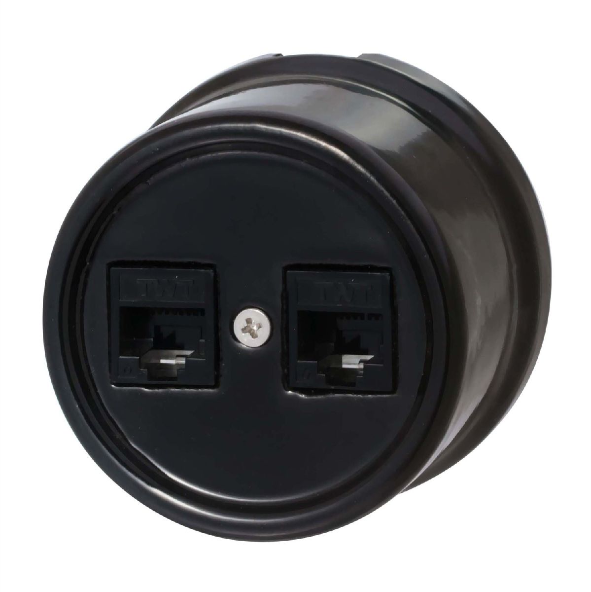 Розетка RJ45 информационная двойная Bironi Лизетта B1-302-03