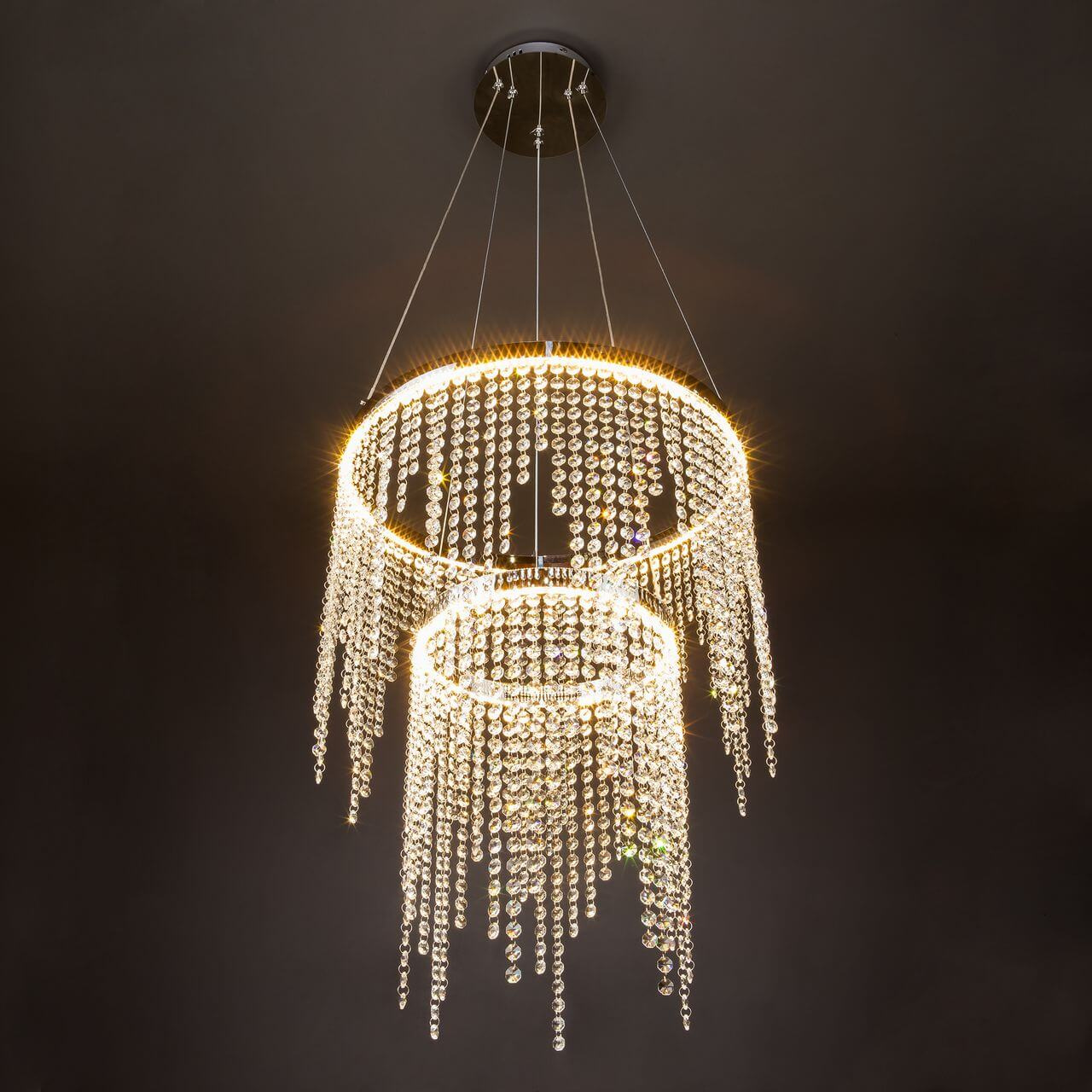 Подвесной светодиодный светильник Eurosvet Royal 90088/2 хром