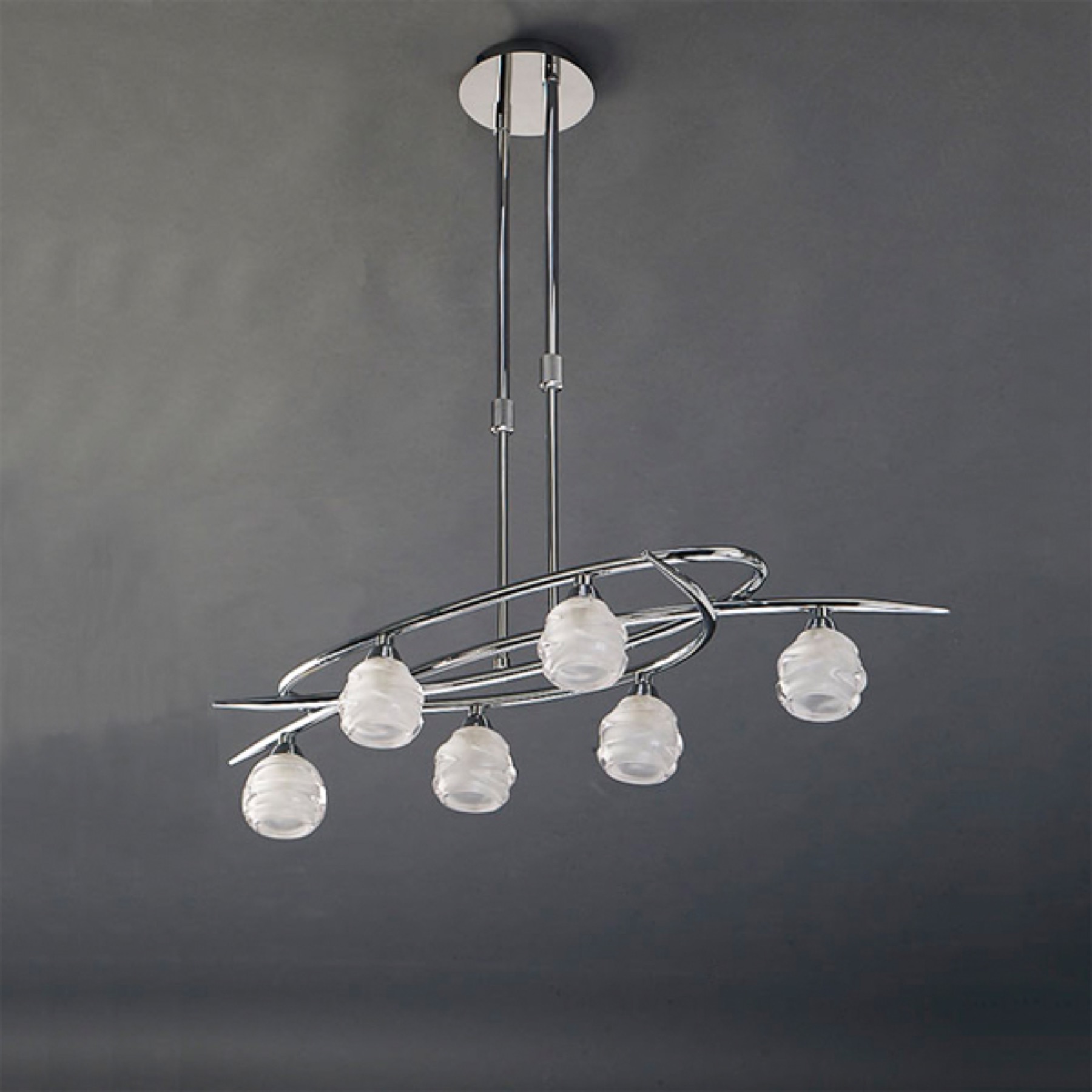 Подвесная люстра Mantra Loop Chrome 1801