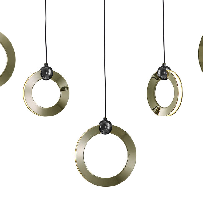 Подвесной светильник Lumien Hall Livin LH8028/5P-BK-SGD-PBK