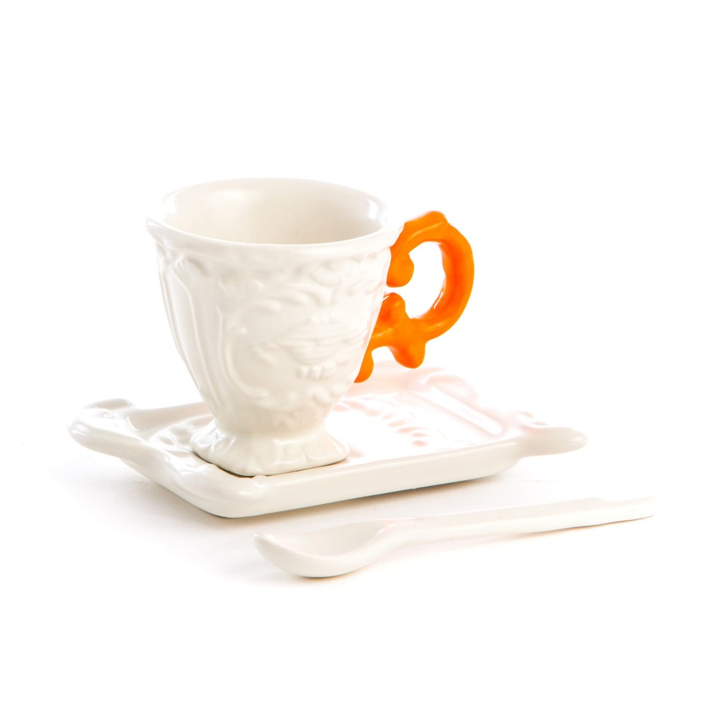 Блюдце с чашкой I-Coffee Orange Seletti I-Wares 09859 ARA