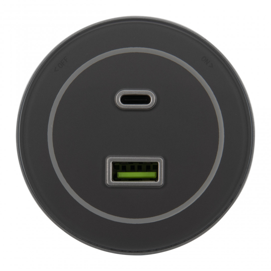 Трековая розетка Arte Milano Am-track-sockets-39 399732TS/USB-Type-C Silver