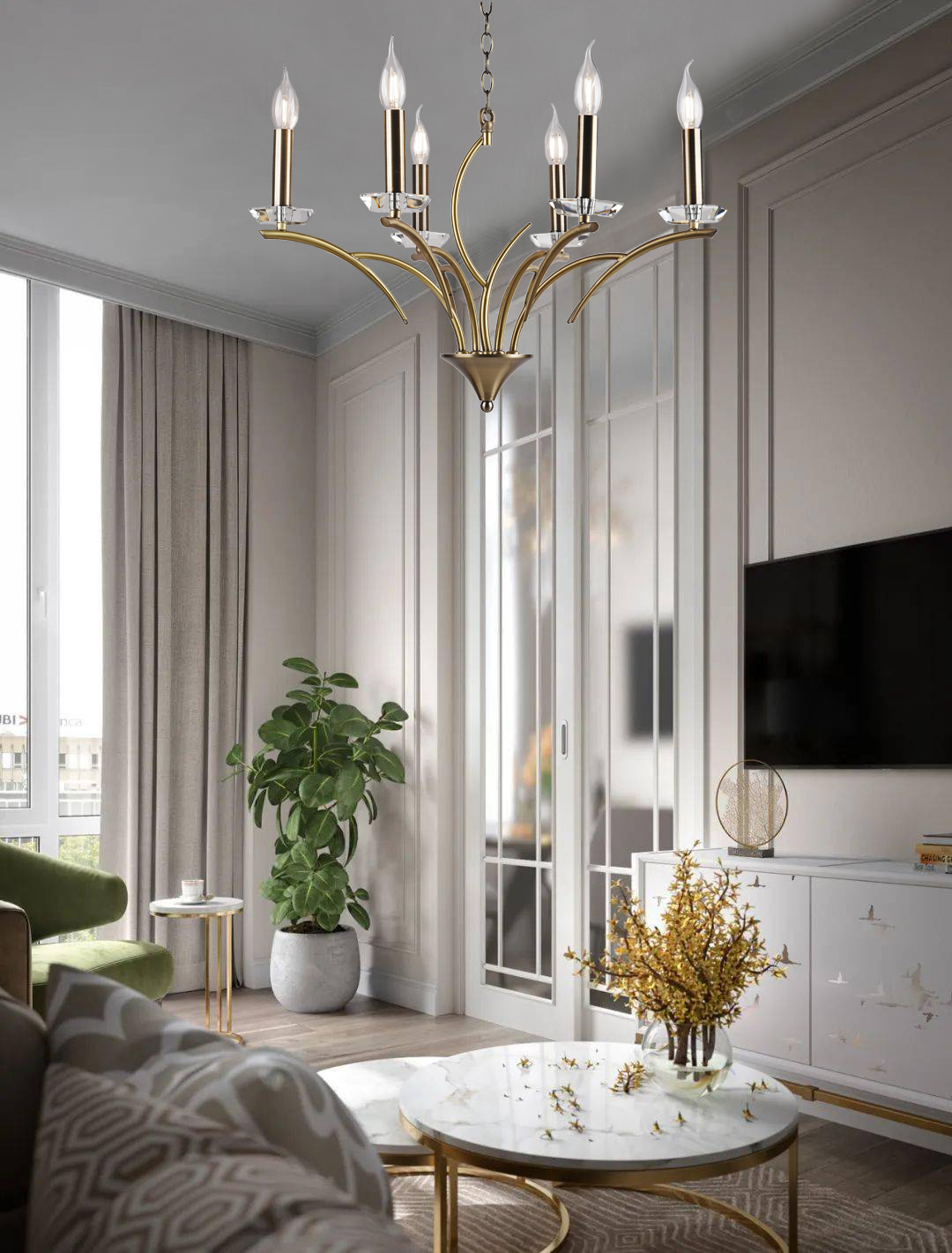 Подвесная люстра Milosh tendence 0800CL-6GD