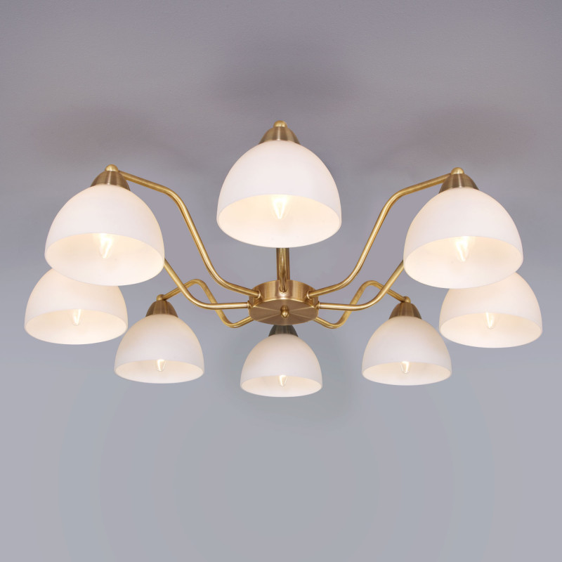 Люстра на штанге Eurosvet 30172/8 античная бронза