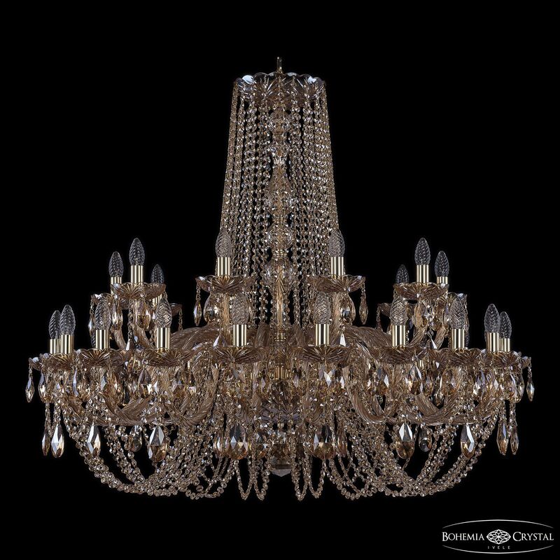 Подвесная люстра Bohemia Ivele Crystal 1402/20+10/400 G M721