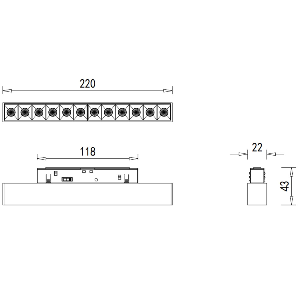 Трековый светильник Donolux Eye DL20291NW12WDIM