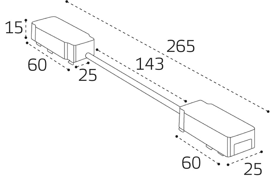 Коннектор гибкий угловой для магнитного шинопровода Italline IT09-9027 black