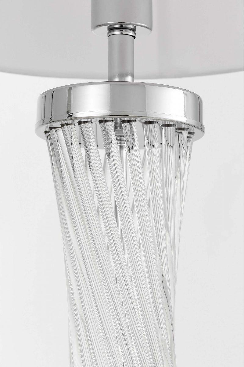 Настольная лампа Lumina Deco Villanova LDT 302 CHR+WT