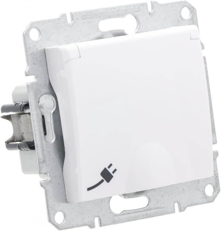 Розетка Schneider Electric Sedna с/з со шторками 16A 250V SDN3009121