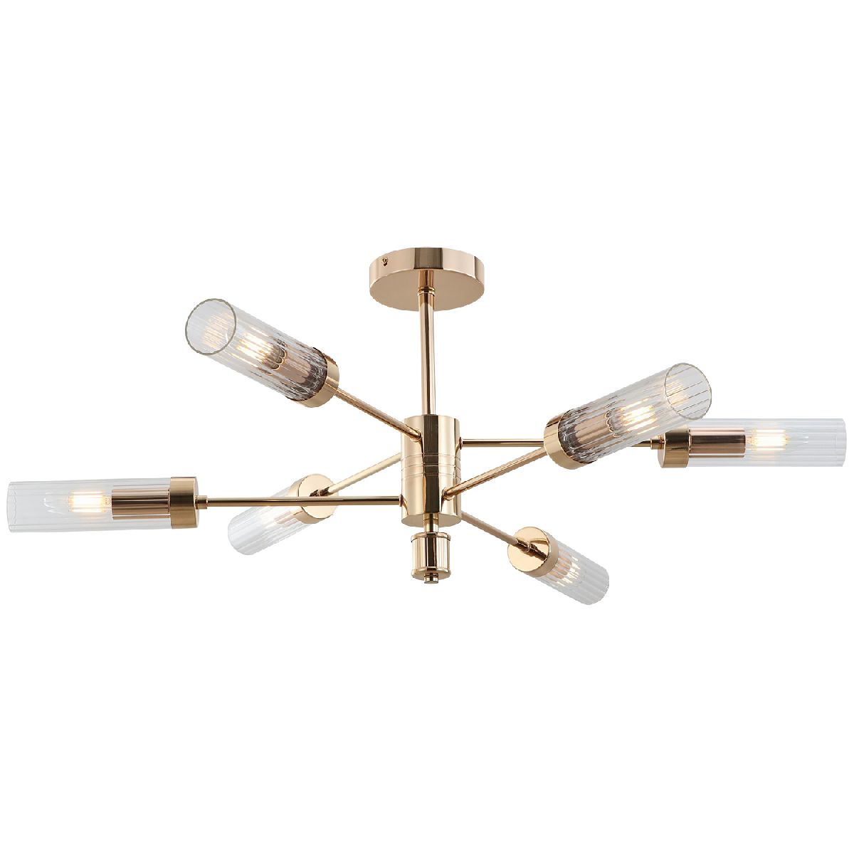 Люстра на штанге Illumico IL5608-6CST-79 GD