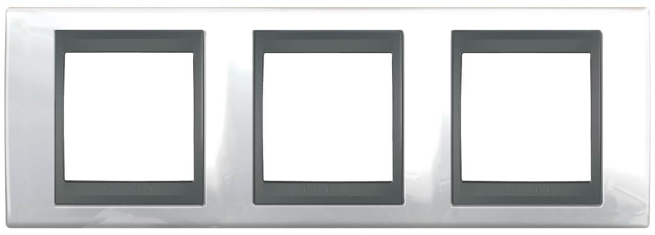 Рамка 3-постовая Schneider Electric Unica Top MGU66.006.239