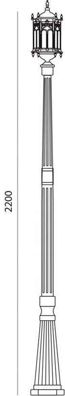 Светильник садово-парковый Feron Багдад 11309