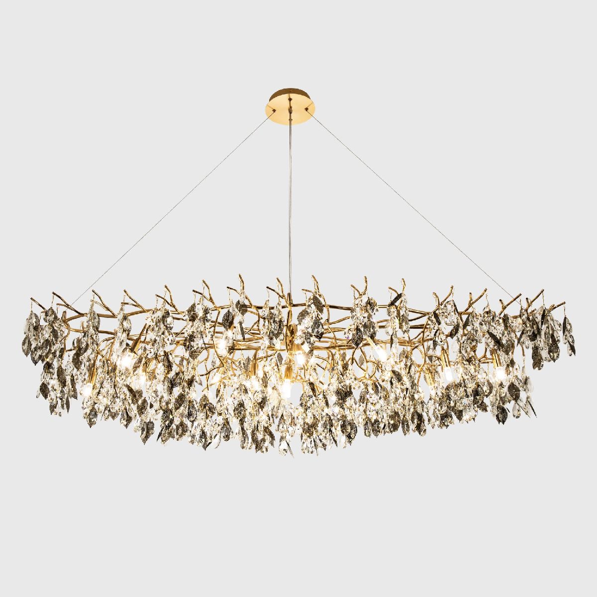 Подвесная люстра флористика Modestyle MS.2111.1600 GD