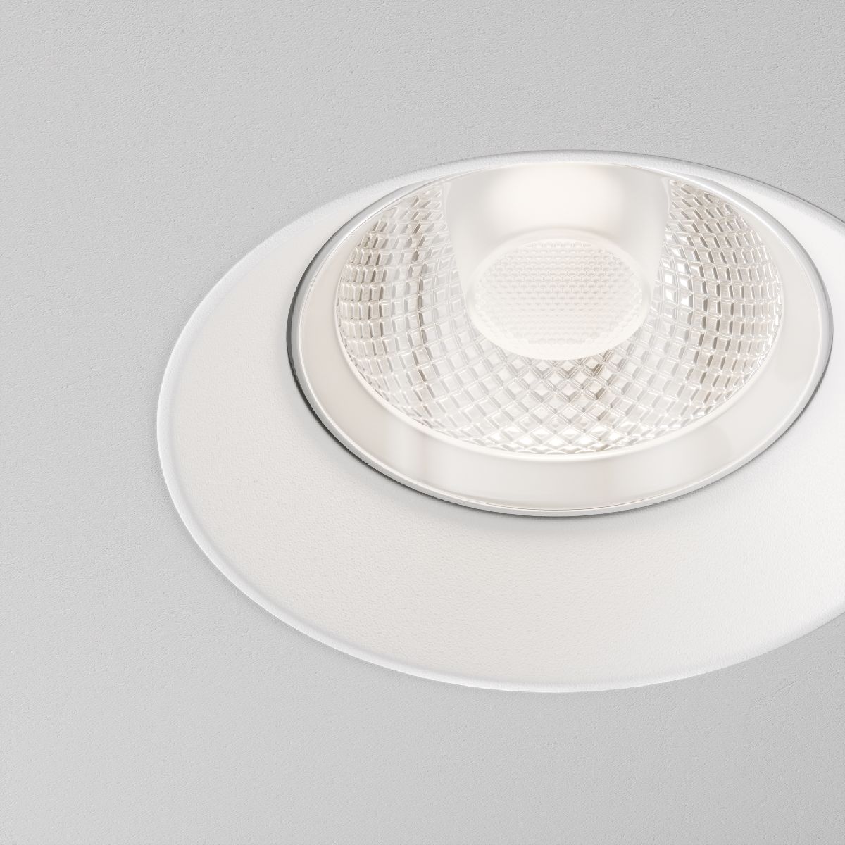 Встраиваемый светильник галогеновый Maytoni Flint DL101-GU10-TRS-W