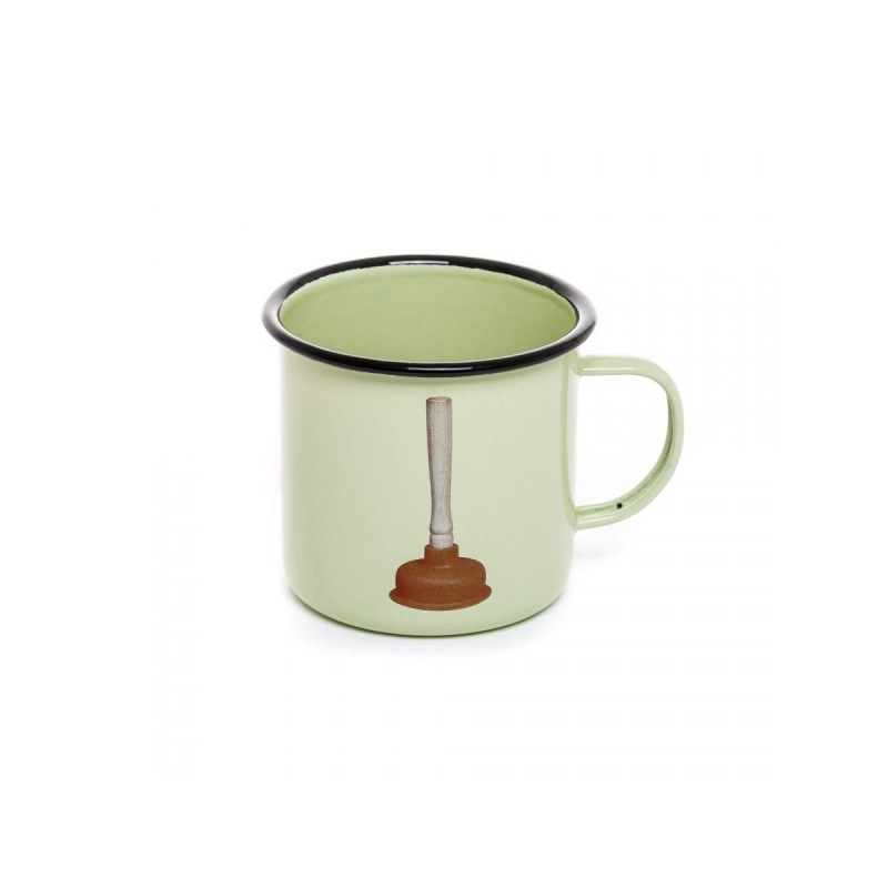 Кружка Mug Plunger Seletti Toiletpaper Enamel 16859