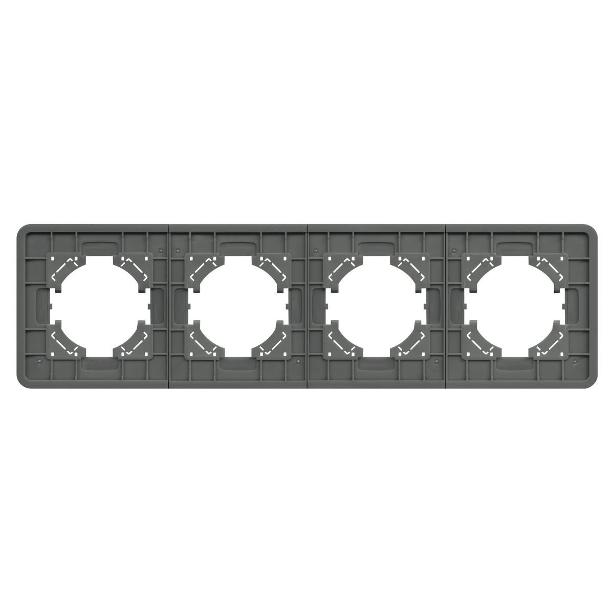 Рамка на 4 поста стеклянная Arlight FRM-OMALI-GS-4-GR 049702