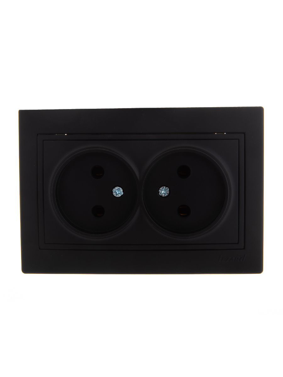 Розетка двойная б/з Lezard Mira 701-4242-128