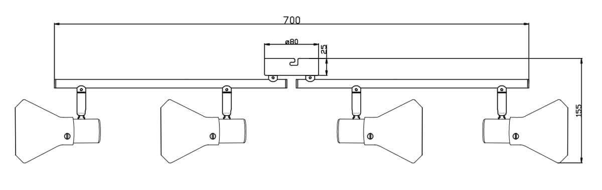 Спот Rivoli Nebbia 7003-703 Б0038101