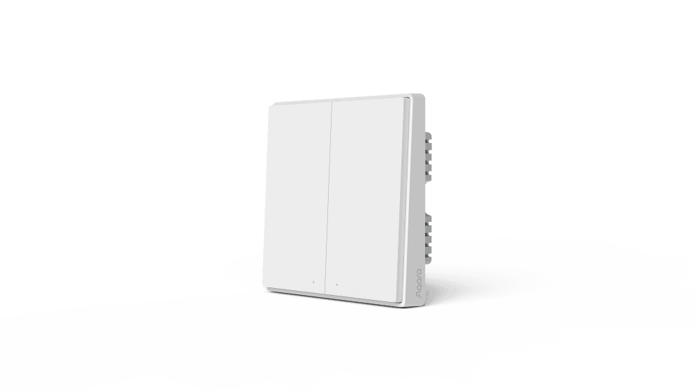 Выключатель настенный (две клавиши) Aqara Wall Switch (No Neutral, Double Rocker) QBKG03LM