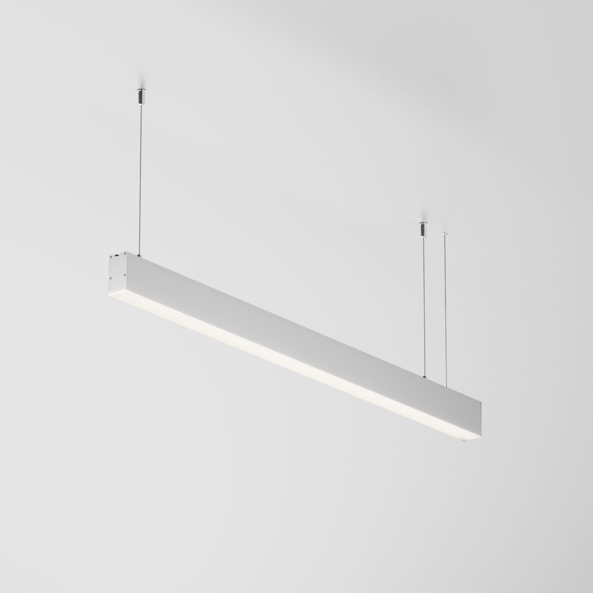 Линейный подвесной светильник Maytoni Technical 4000K 35x67 (Серебро, 1 м) LL312036