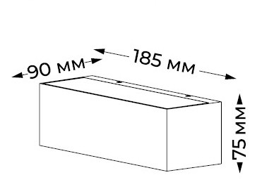 Уличный настенный светильник Italline IT1012