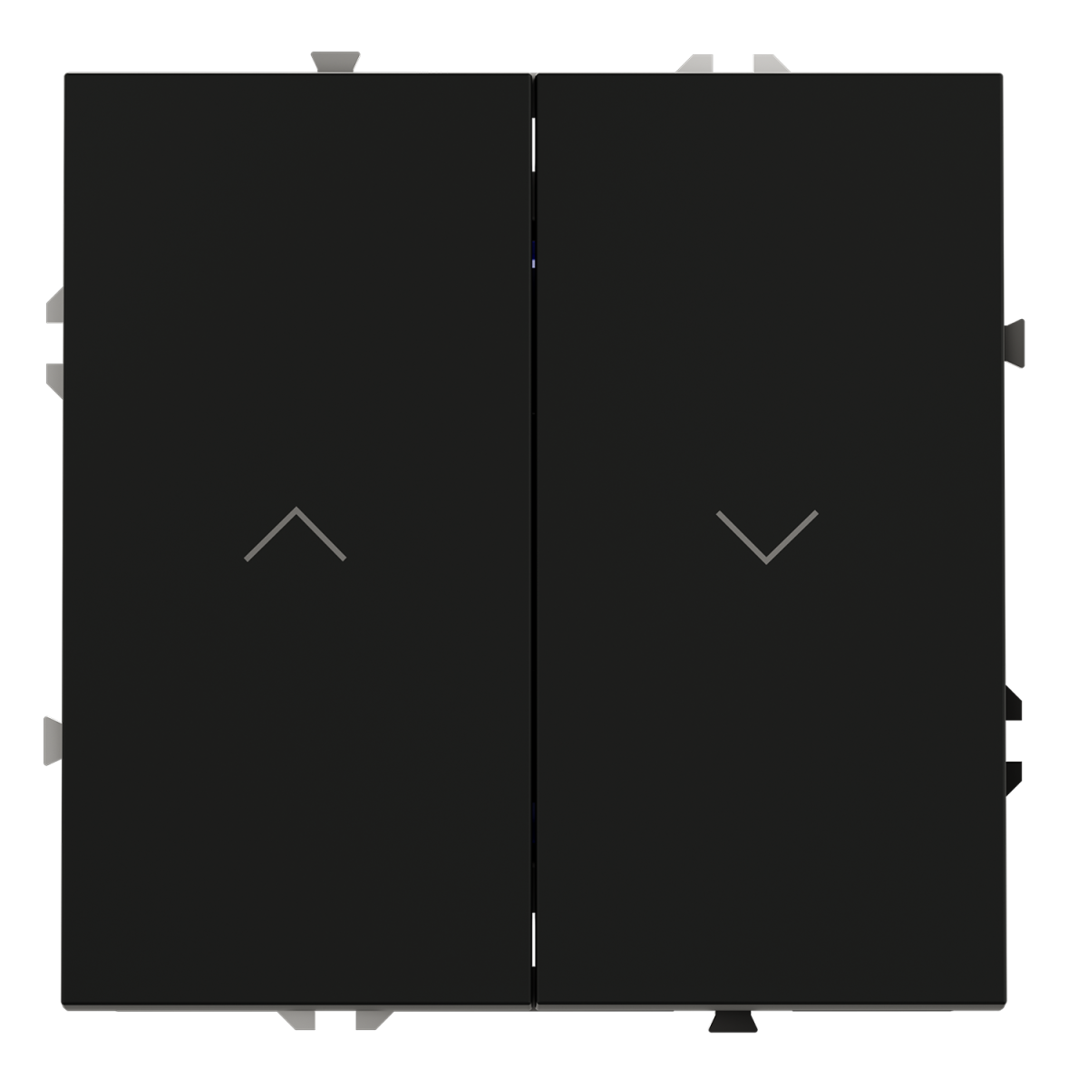 Выключатель встраиваемый Voltum S70 для жалюзи 10А, (черный матовый) VLS020708