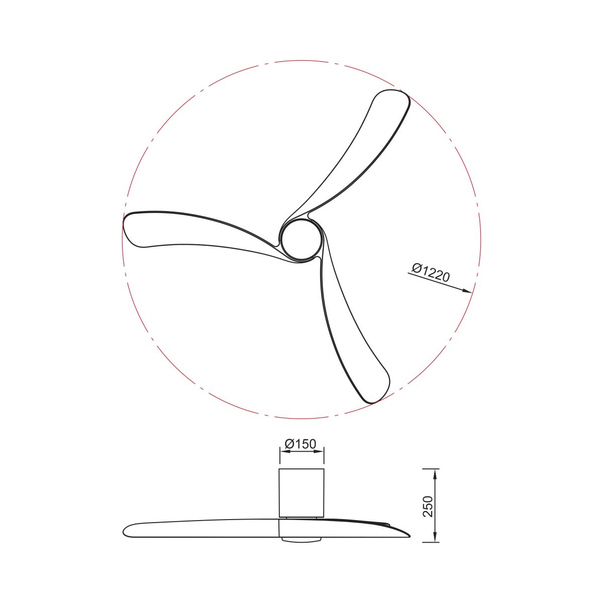Люстра-вентилятор Mantra Nemo 9047