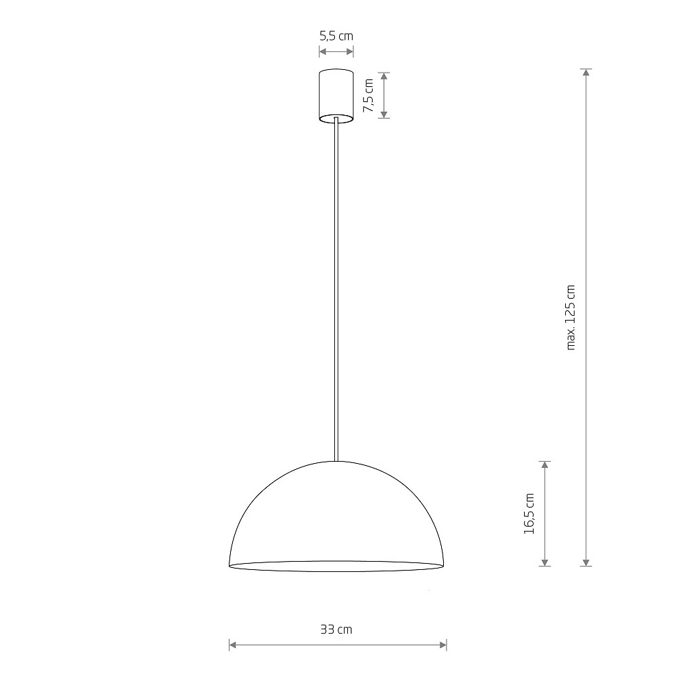 Подвесной светильник Nowodvorski Hemisphere Super S Black/White 10698