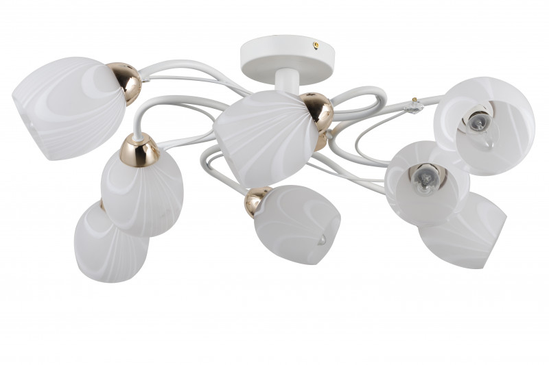 Люстра на штанге Natali Kovaltseva 81403/8C MATT WHITE