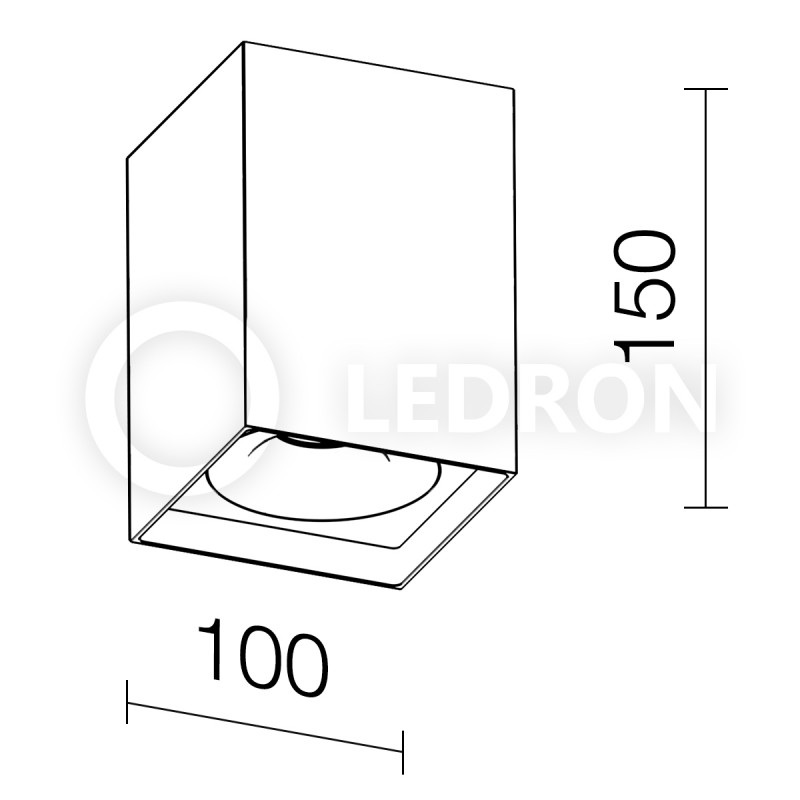 Накладной светильник LeDron MJ1021GB 00000013260