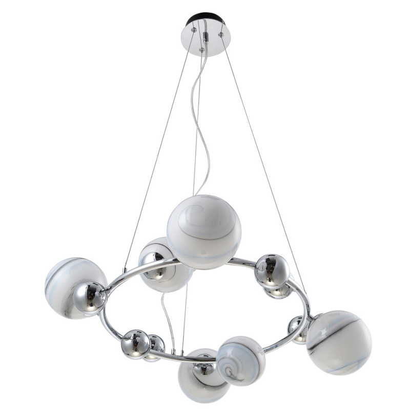 Подвесная люстра Crystal Lux Salvadore SP6H Chrome