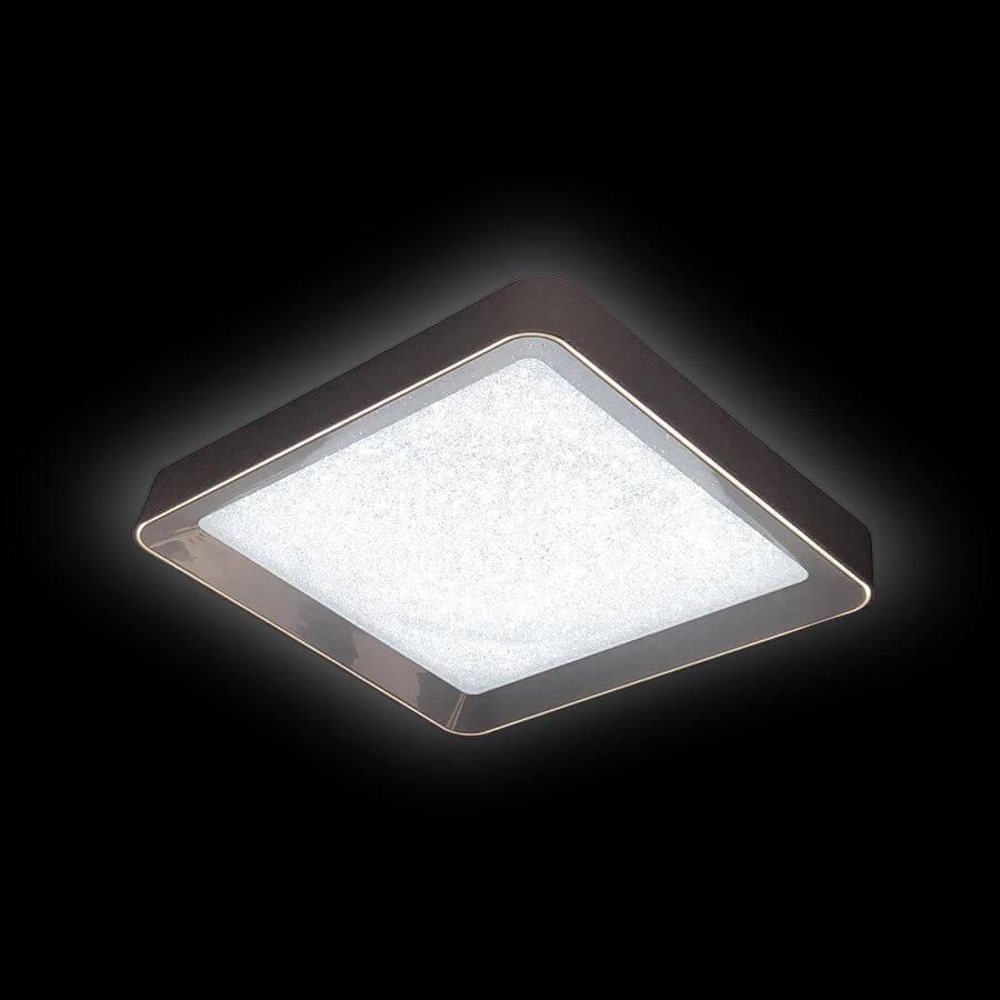 Потолочный светодиодный светильник Ambrella Light Orbital Crystal Sand FS1216 WH/WH 72W+29W D500*500