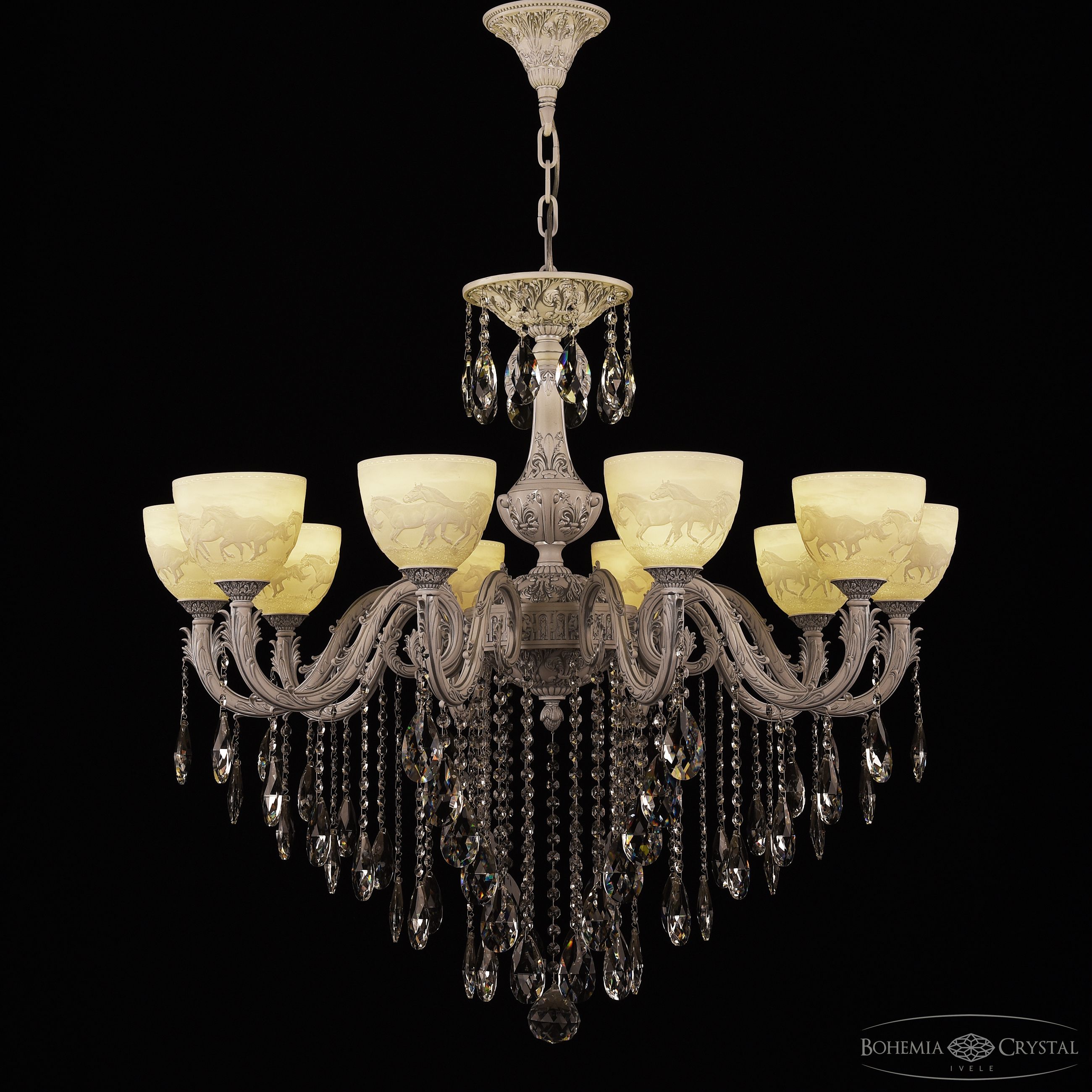 Подвесная люстра Bohemia Ivele Crystal AL79101/10/300 B WMN P1 U Horse