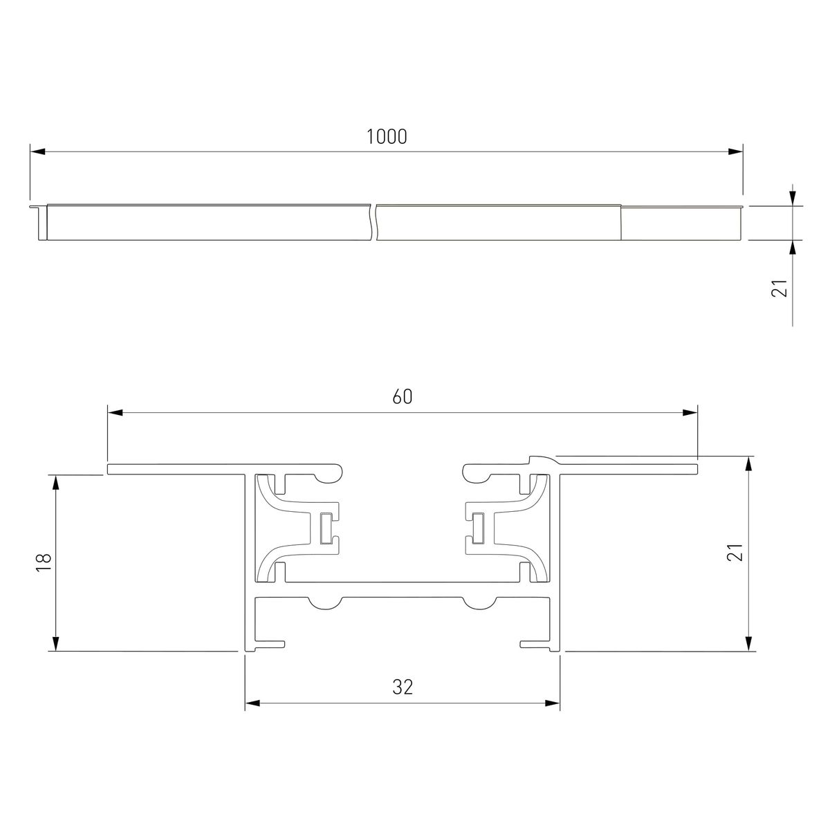 Встраиваемый однофазный шинопровод Elektrostandard Track Rail BK Recessed 4690389178528 a057091