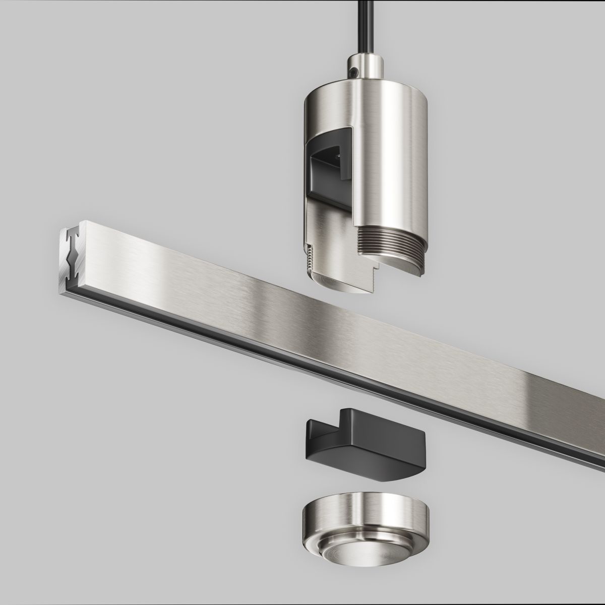 Подвес тросовый с вводом питания Maytoni Flarity TRA157SW-B1-PT