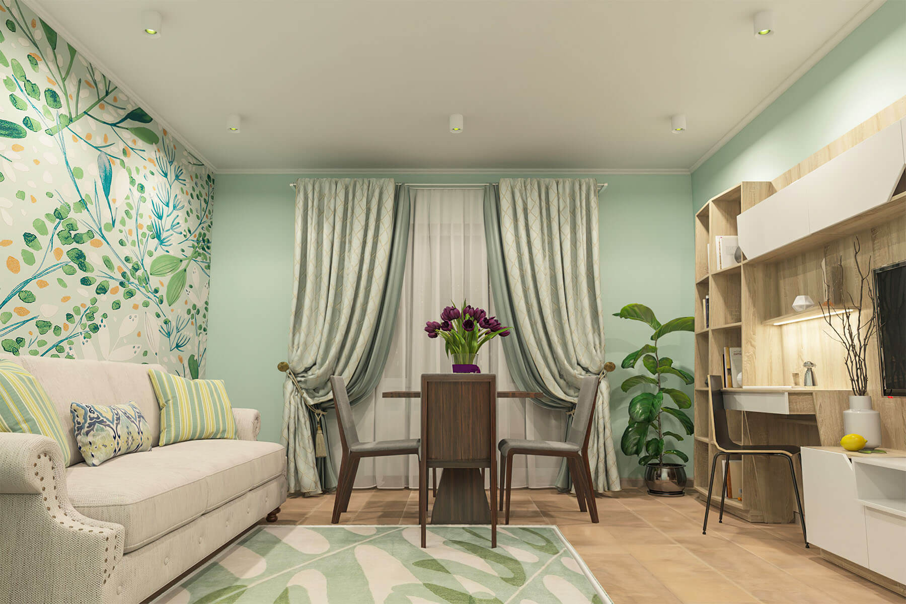 Накладной светильник Denkirs DK3090-WH+GR