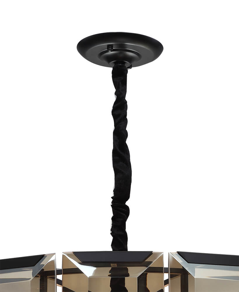 Подвесная люстра Lumien Hall Талия 3002/8P-BK-CGN