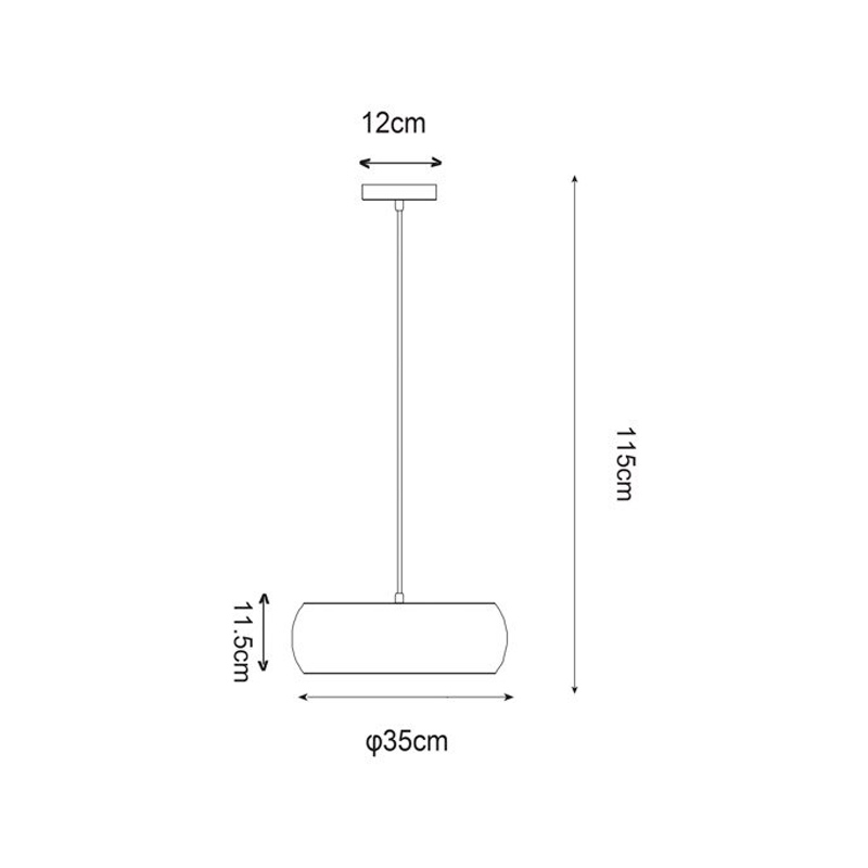 Светодиодная подвесная люстра  Zumaline OVAL P14071-D35