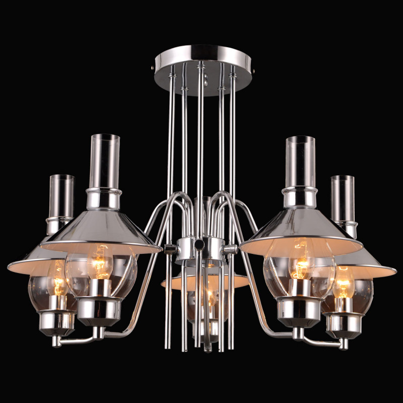 Люстра на штанге Natali Kovaltseva ALABARDA 75055/5C CHROME