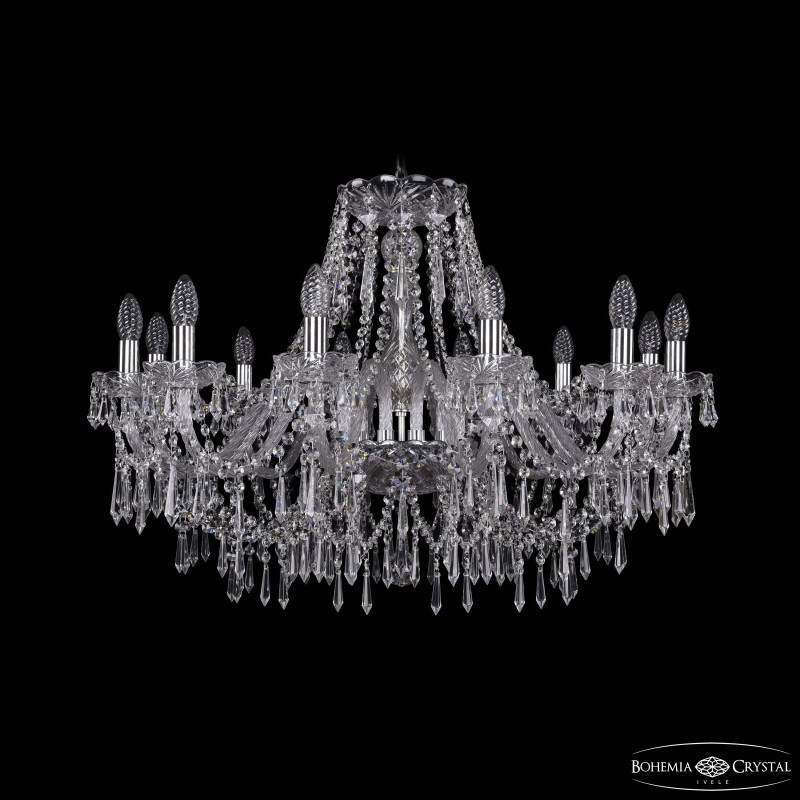 Подвесная люстра Bohemia Ivele Crystal 1403/12/300 Ni