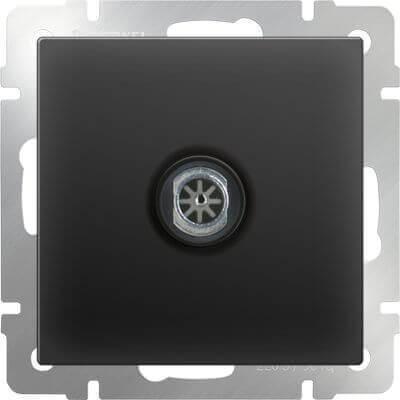 ТВ-розетка Werkel оконечная черный матовый WL08-TV 4690389054273