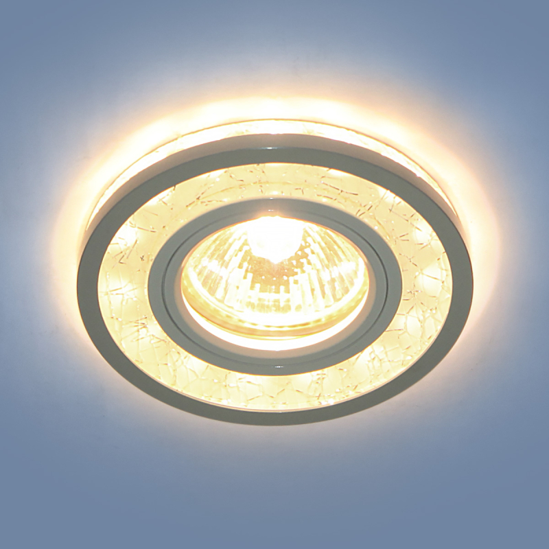 Встраиваемый светильник Elektrostandard 7020 MR16 WH/SL белый/серебро 4690389099335