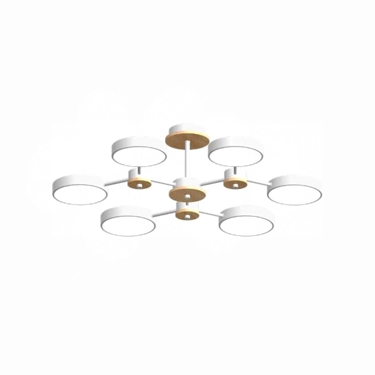 Люстра на штанге LED4U L3216-730 WH