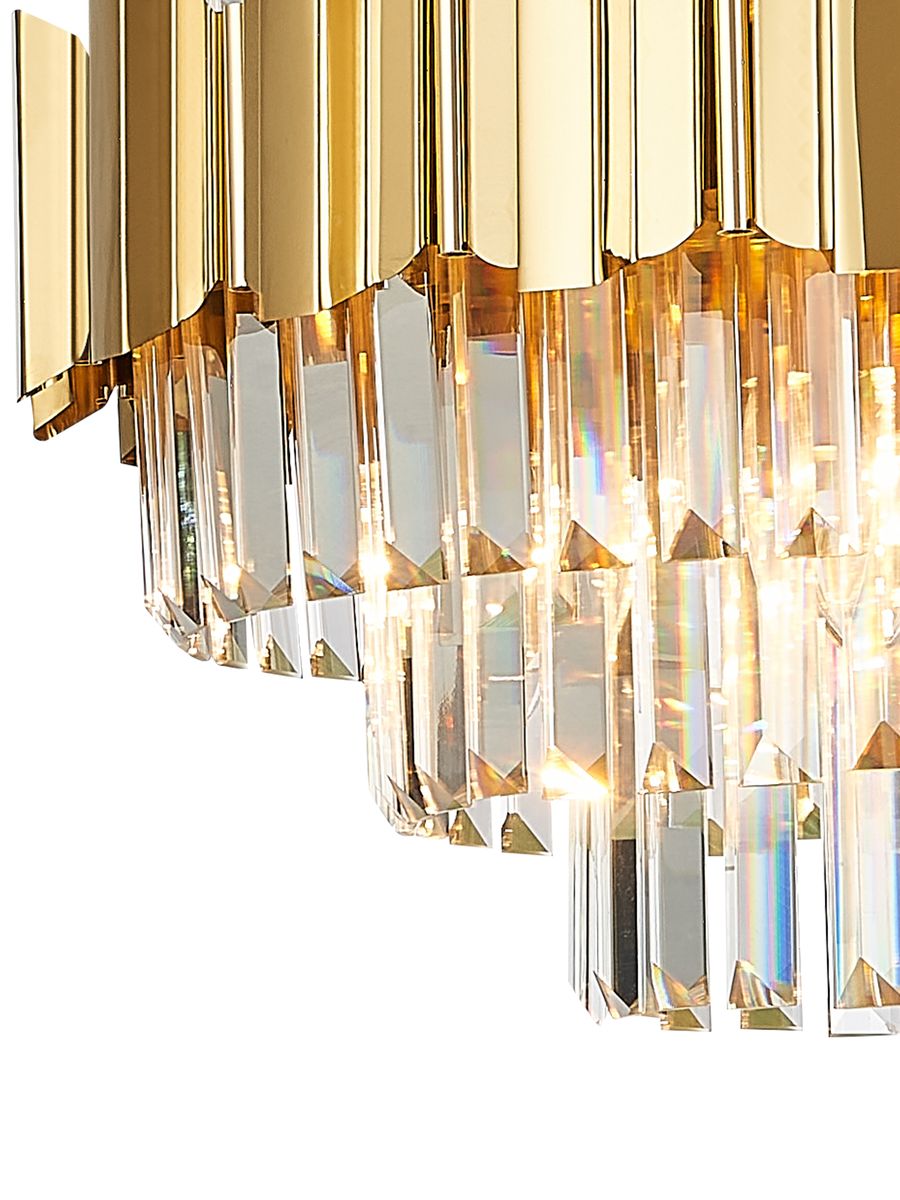 Подвесная люстра Natali Kovaltseva RUBY 81442/8C GOLD