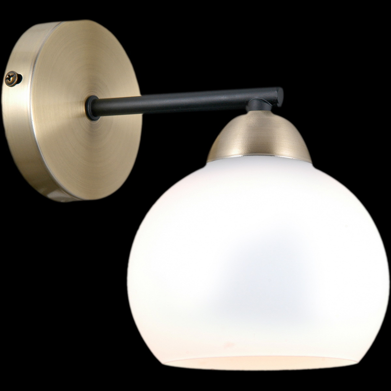 Бра шар Illumico IL0440-1WSQ-79 AB BK