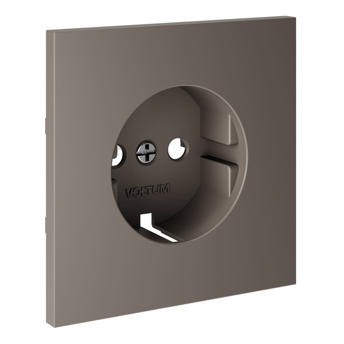 Накладка для розетки с заземлением Voltum S70 (капучино) VLS000614