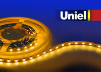 Светодиодная лента Uniel (04818) 14,4W/m 60LED/m 5050SMD желтый 5M ULS-5050-60LED/m-10mm-IP20-DC12V-14,4W/m-5M-YELLOW