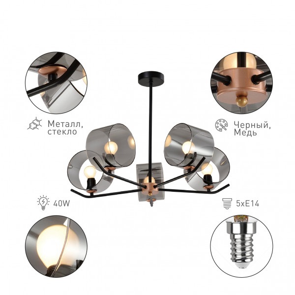 Потолочная люстра Rivoli Eurydice 3133-305 Б0054987