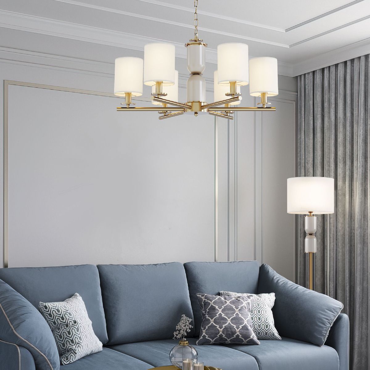 Подвесная люстра Eurosvet Caprera 60146/6 латунь Smart a063858