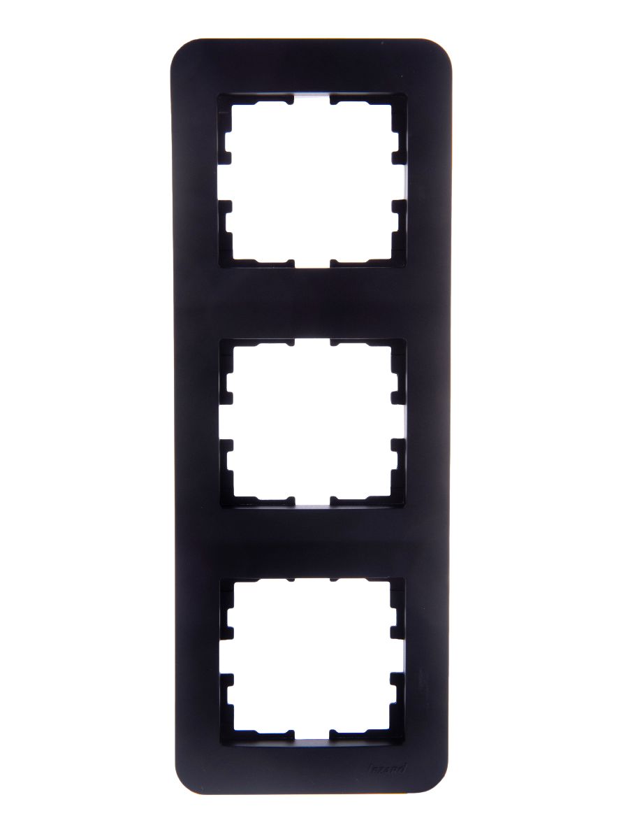 Рамка 3-местная вертикальная Lezard Karina Life 708-4200-153